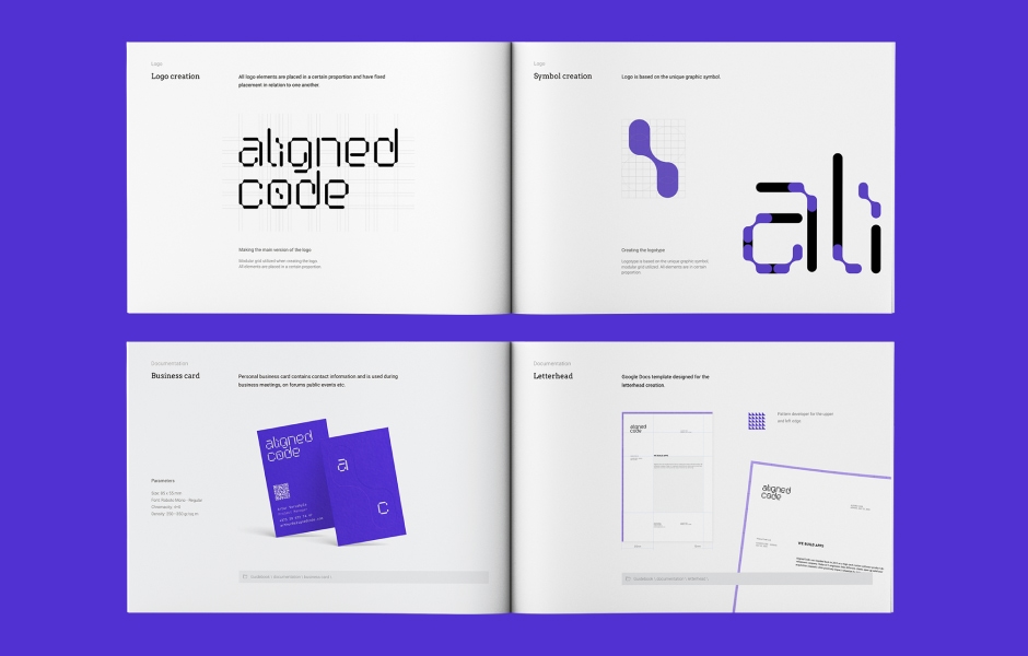 Aligned Code brandbook