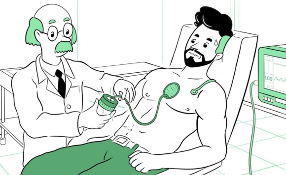 A scientist replacing Toy Stark’s core