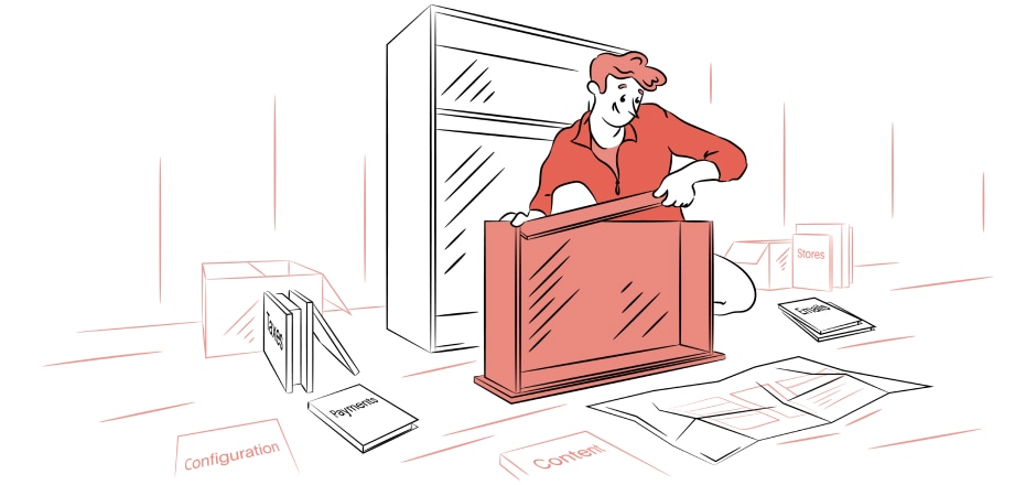 A man repairing a drawer