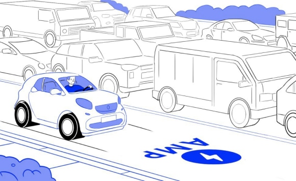 Smart riding on a dedicated fast lane