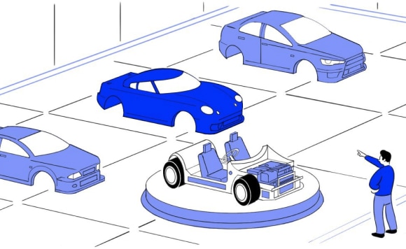 Man selecting a car kit