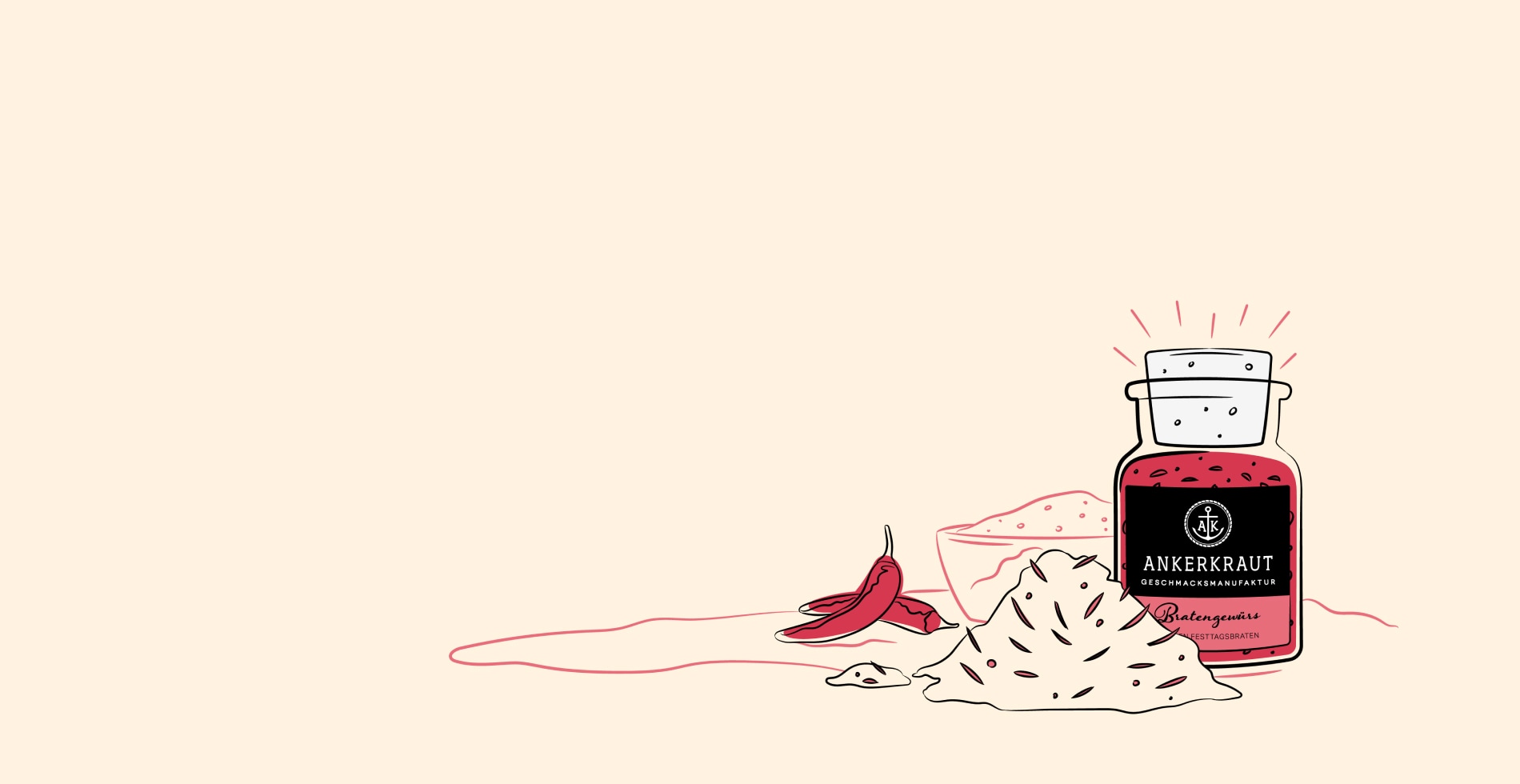 A jar of chili spices