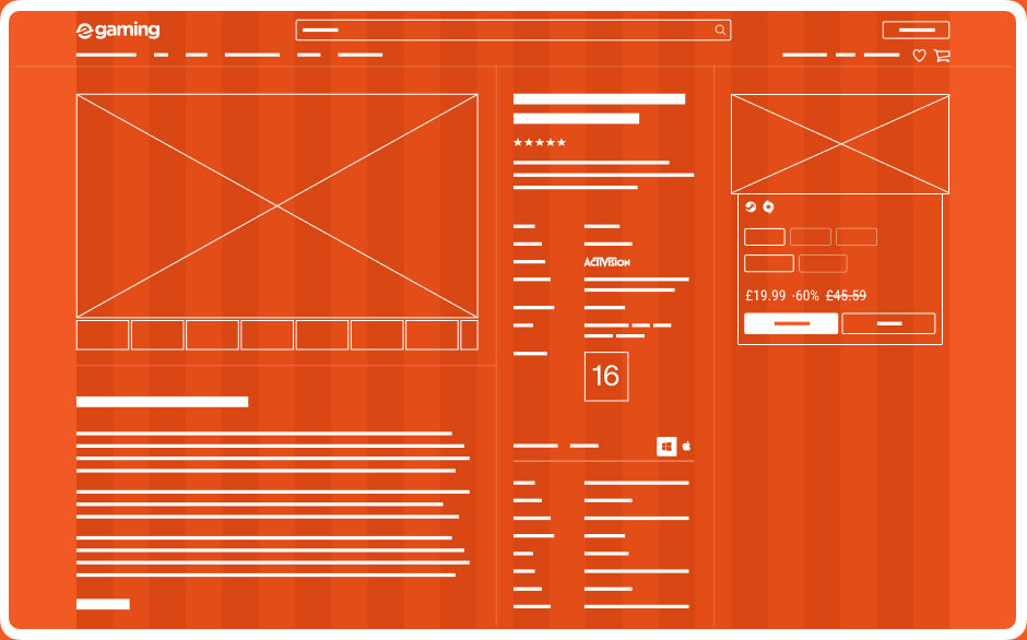 Position of blocks on the page