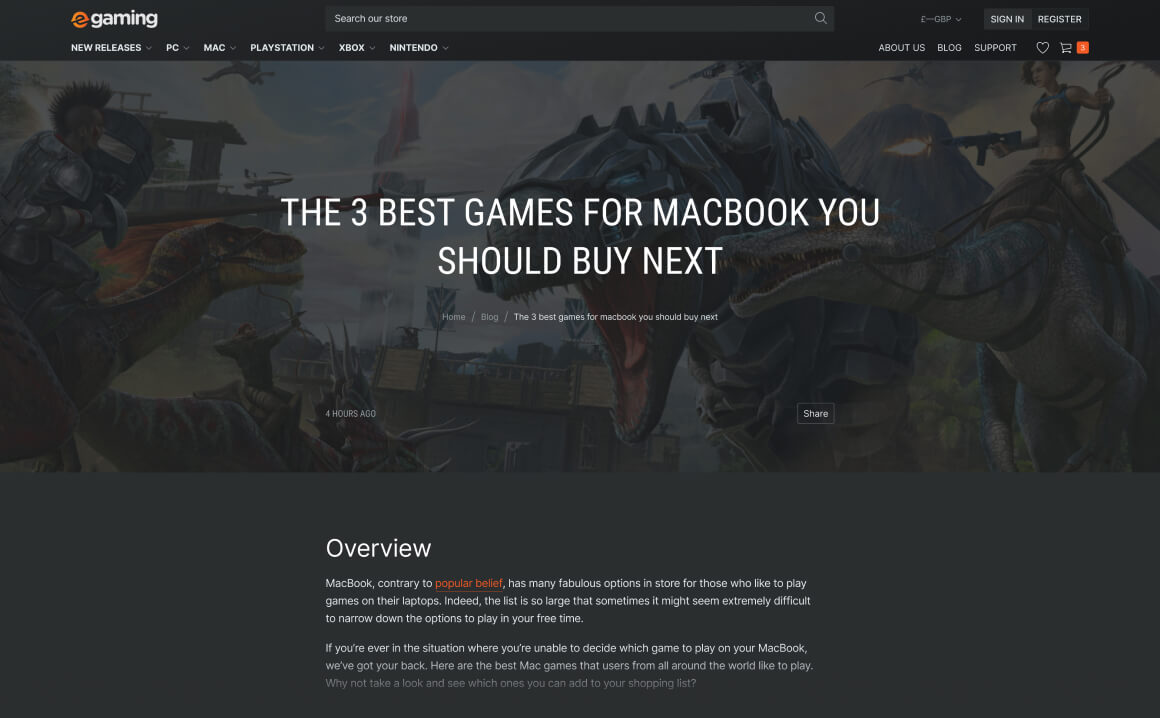 Page best games for macbook
