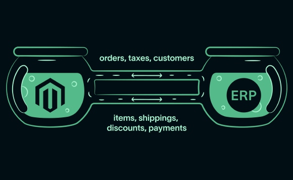 Two fish tanks connected with pipes