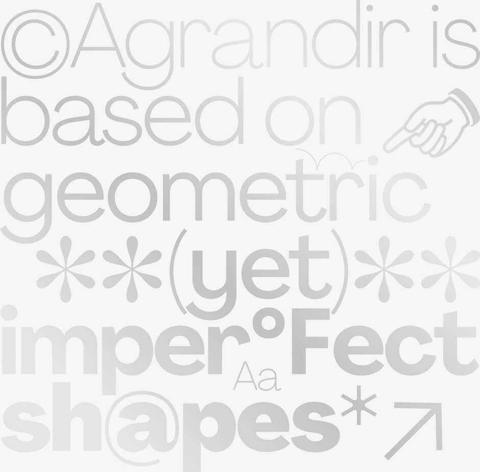 Large fonts and lots of white space