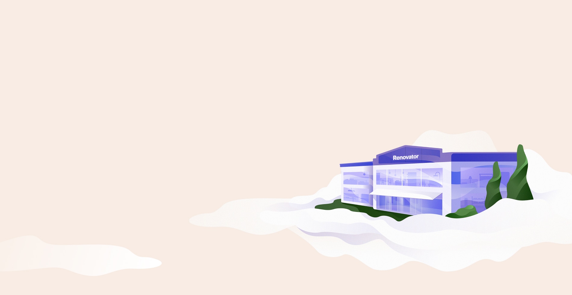 A renovation store sitting on the cloud